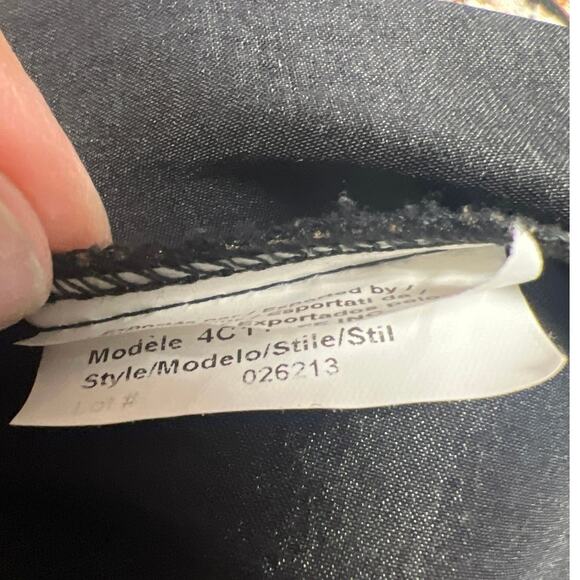 Vintage Joseph Ribkoff Black Orange Red Design 2 Button Jacket Blazer Top Size 8 - Picture 5 of 5